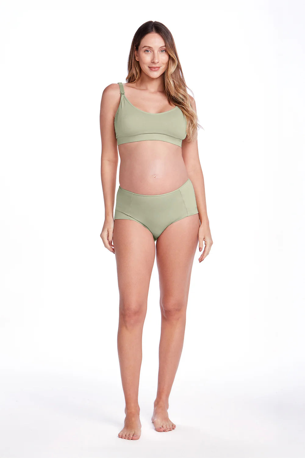 Calcinha Pós-Parto de Algodão Tanga Cintura Média