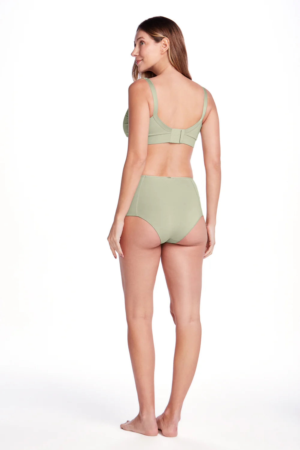 Calcinha Pós-Parto de Algodão Tanga Cintura Média