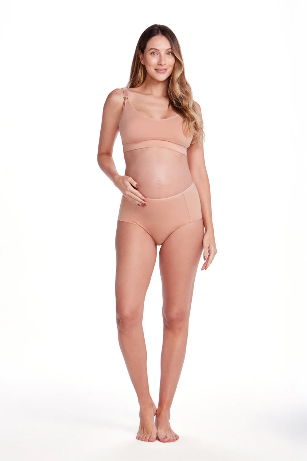 Calcinha Pós-Parto de Algodão Tanga Cintura Média