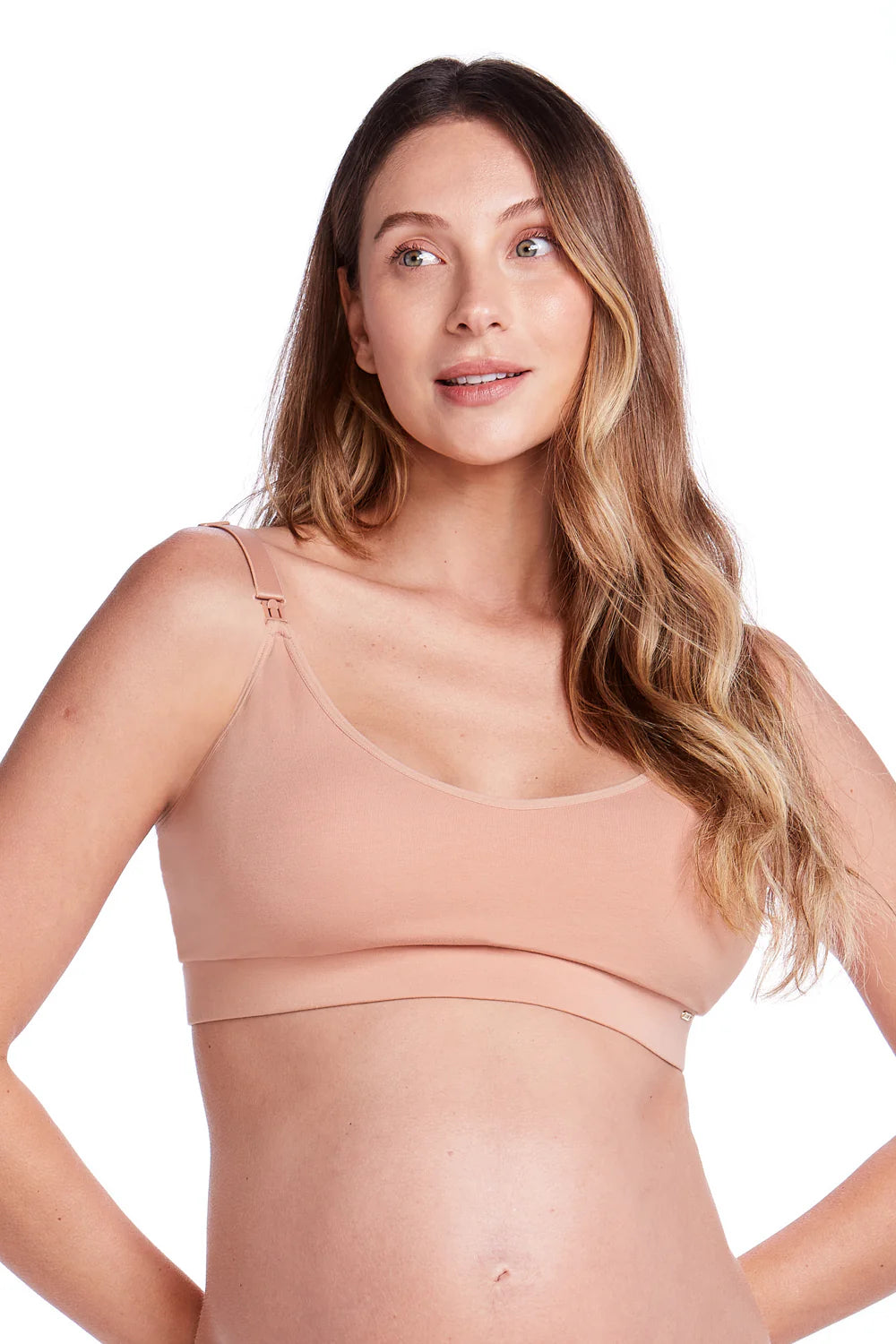 Sutiã Amamentação Sem Bojo Tecido Duplo de Algodão