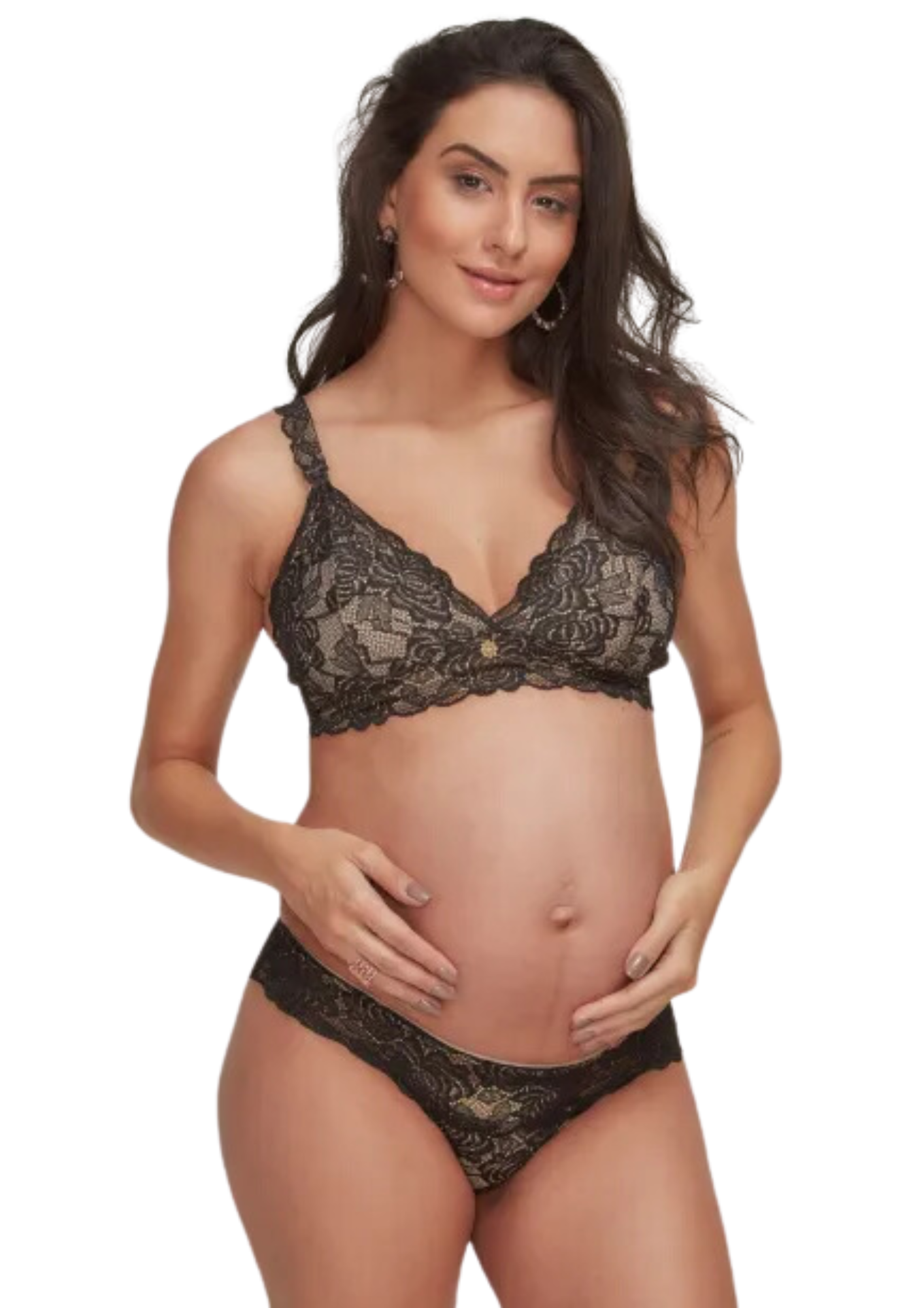 Sutiã de Amamentação de Renda sem Bojo e sem Aro