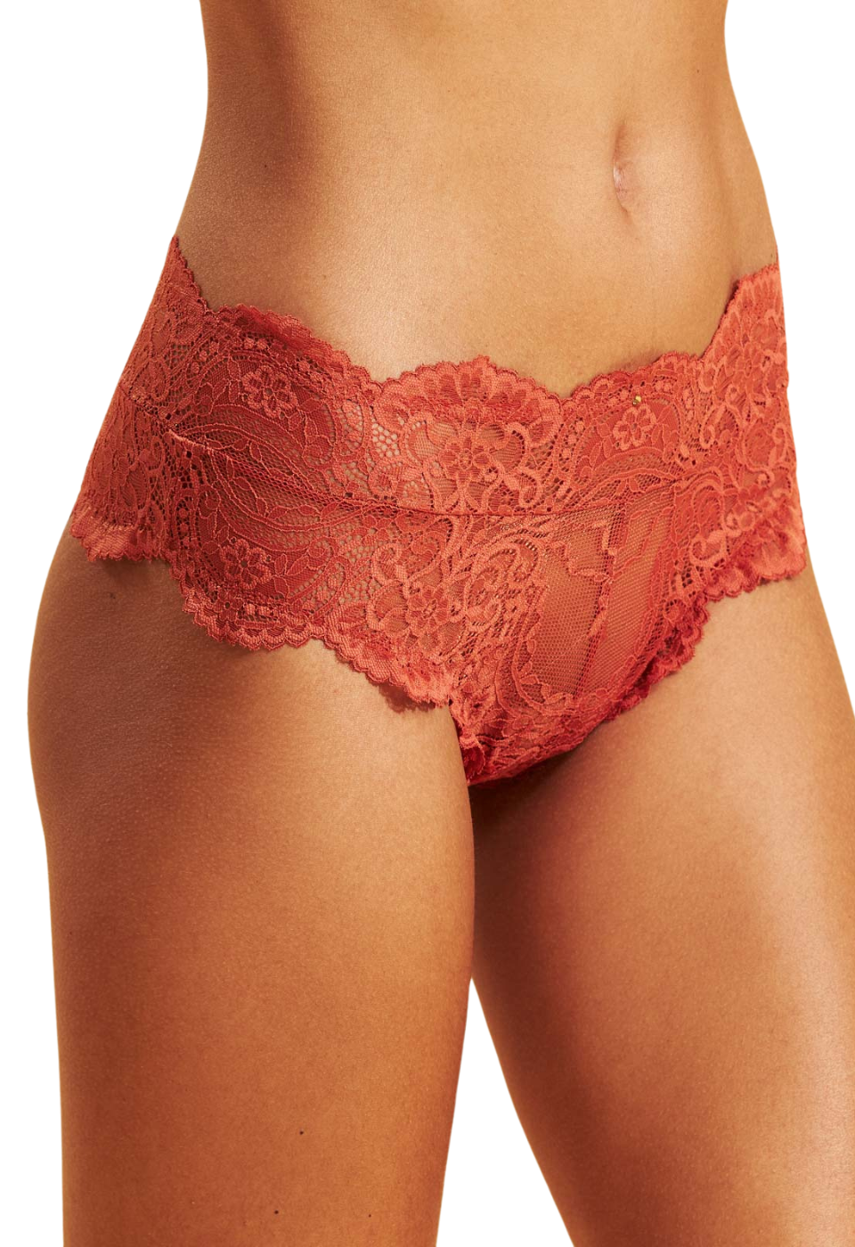 Calcinha Fio de Renda com Laterais Largas