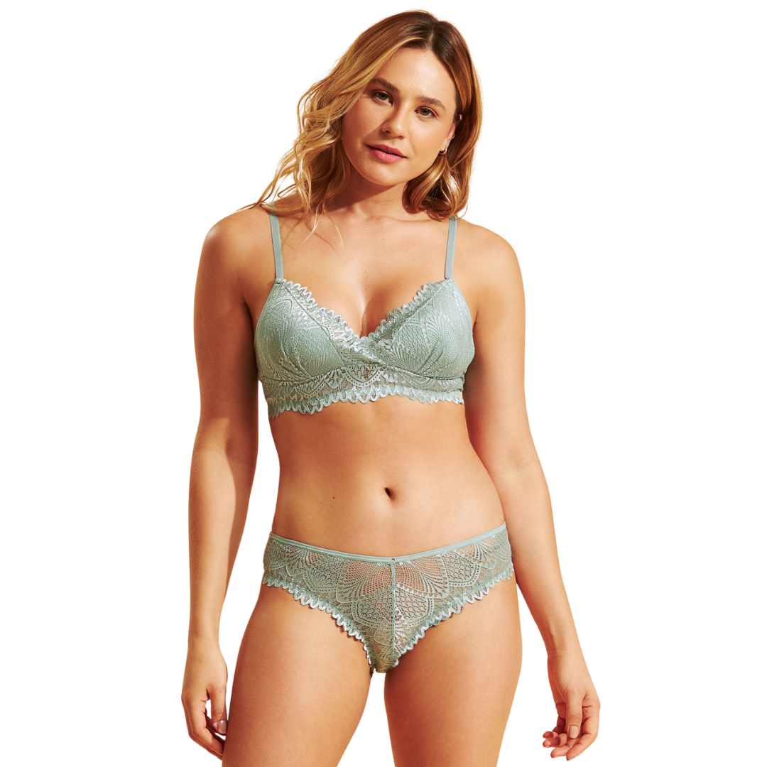 Sutiã com Bojo e sem Aro de Renda