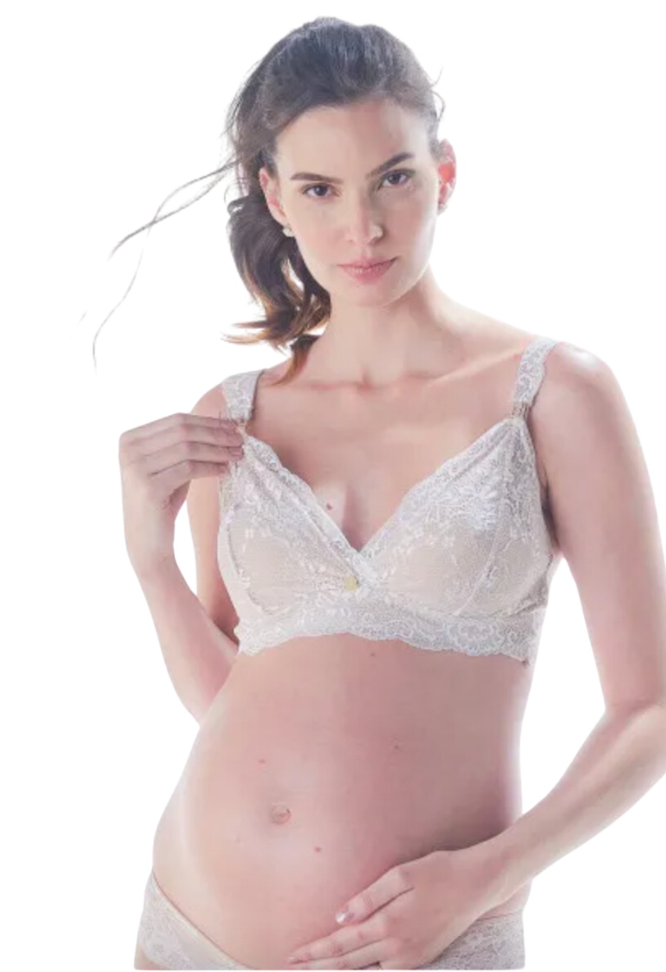 Sutiã de Amamentação de Renda sem Bojo e sem Aro