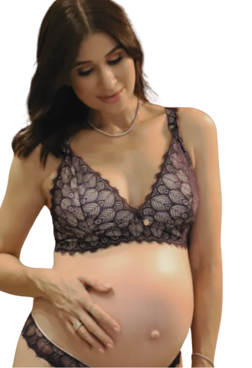 Sutiã de Amamentação de Renda sem Bojo e sem Aro