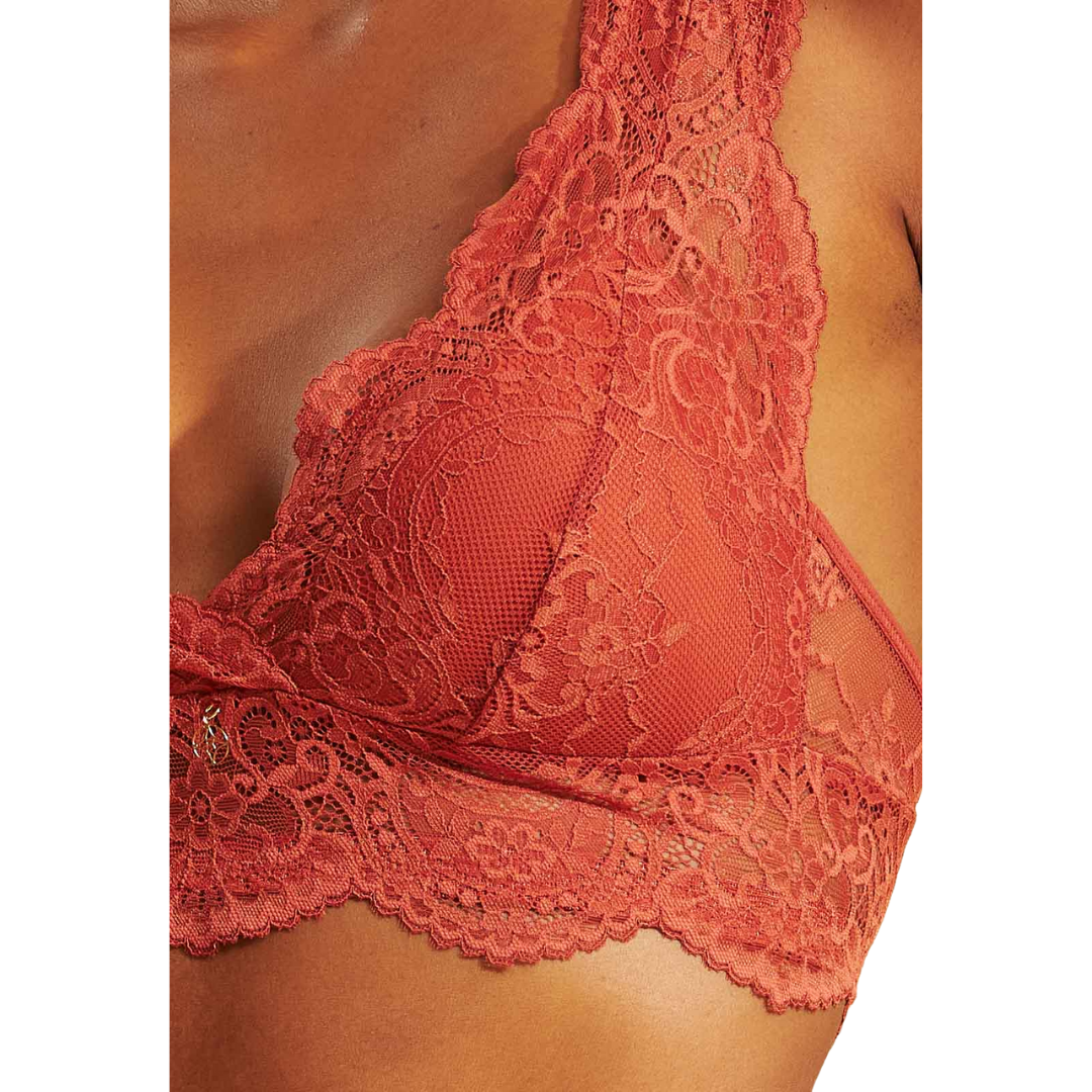 Sutiã com Bojo e sem Aro de Renda