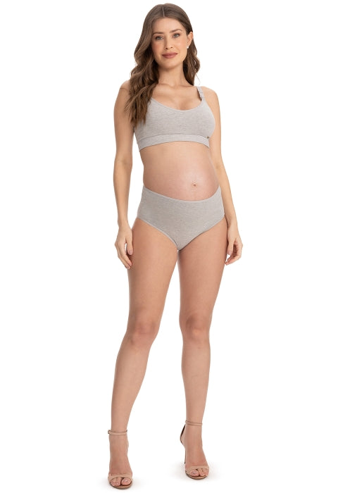 Calcinha Maternity Pós-Parto de Algodão Cintura Média