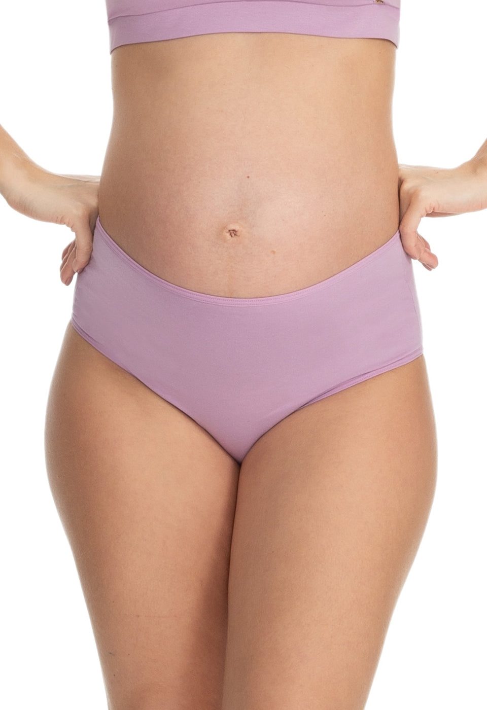 Calcinha Maternity Pós-Parto de Algodão Cintura Média