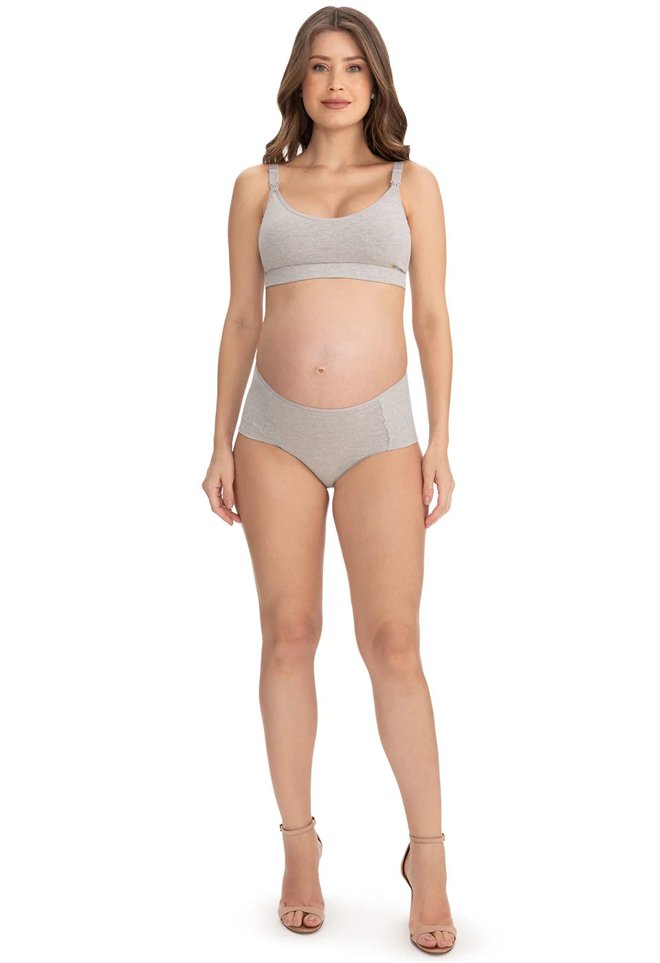 Calcinha Pós-Parto de Algodão Tanga Cintura Média