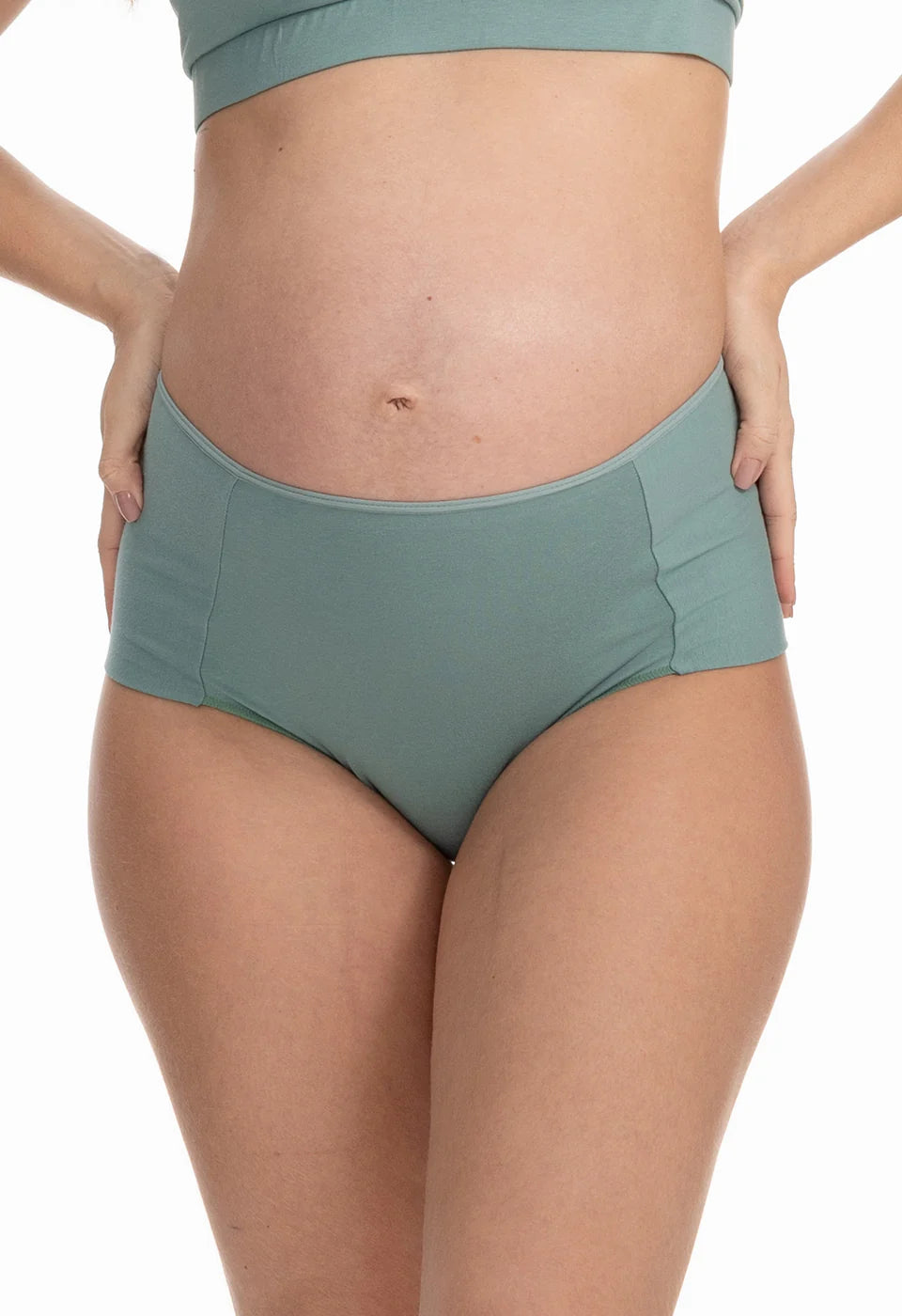 Calcinha Pós-Parto de Algodão Tanga Cintura Média