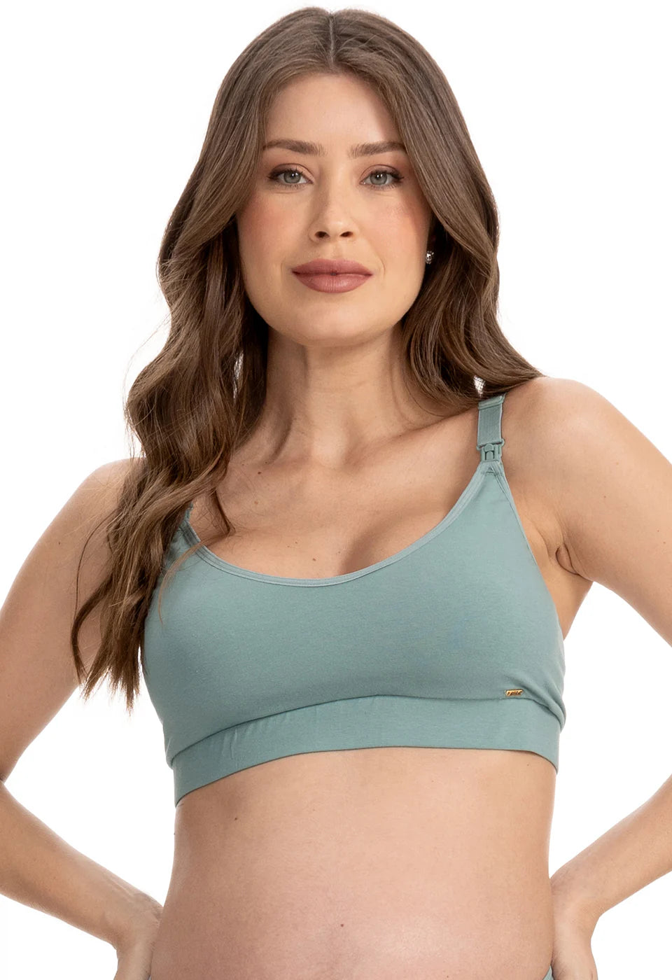 Sutiã Amamentação Sem Bojo Tecido Duplo de Algodão