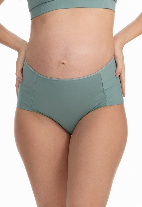 Calcinha Pós-Parto Tanga de Algodão Cintura Média