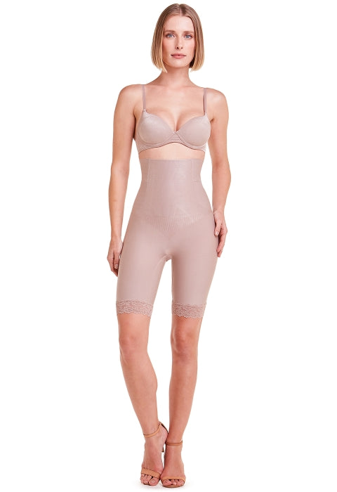 Bermuda Abdominal Com Barbatana E Renda