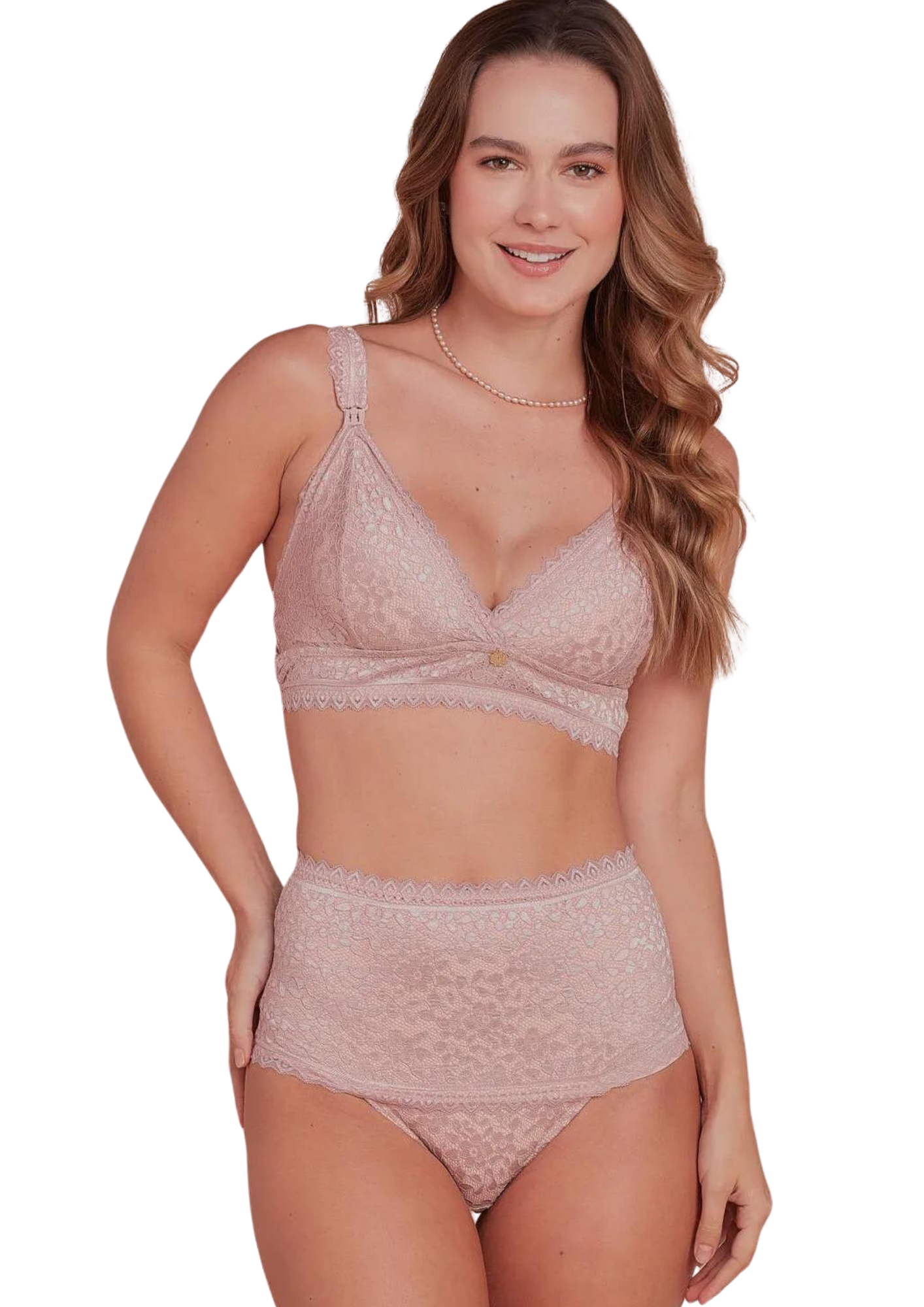 Sutiã de Amamentação de Renda sem Bojo e sem Aro