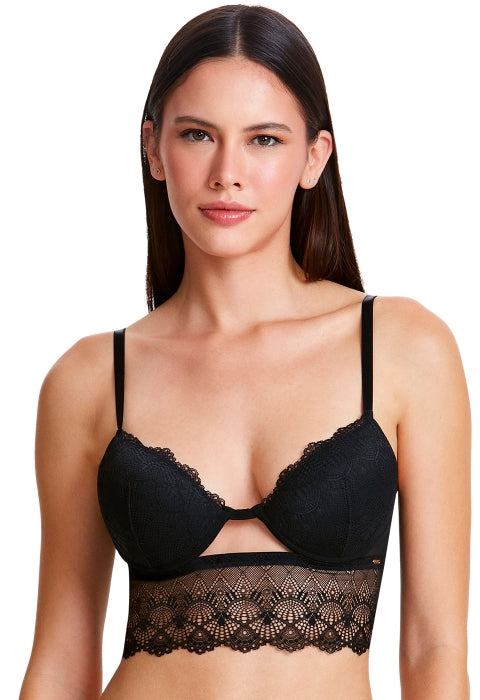 Corselet Renda Meia Taça