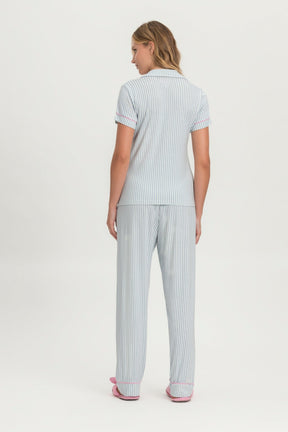 Pijama Americano Manga Curta e Calça