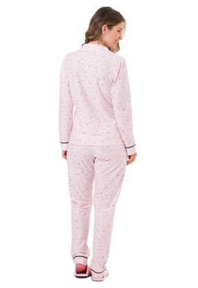 Pijama Americano Longo - Listras e Estrelas