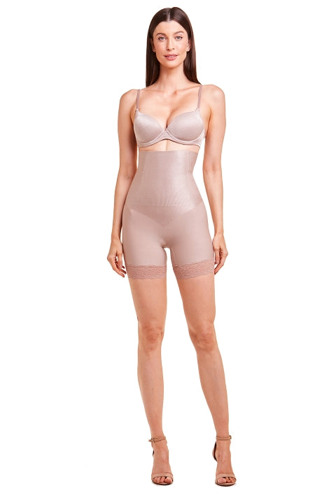 Shorts Modelador Cintura Alta Com Renda