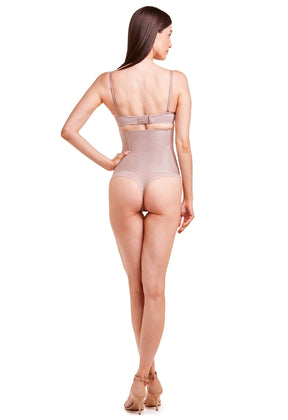 Calcinha Modeladora Abdominal Fio Dental Com Renda