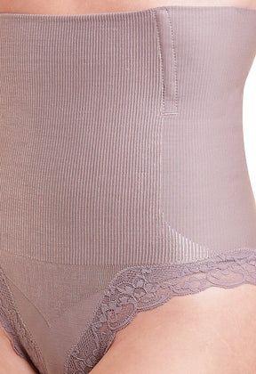 Calcinha Modeladora Abdominal Fio Dental Com Renda