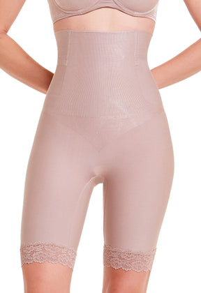 Bermuda Abdominal Com Barbatana E Renda
