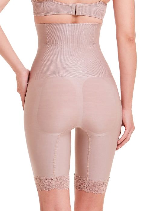 Bermuda Abdominal Com Barbatana E Renda
