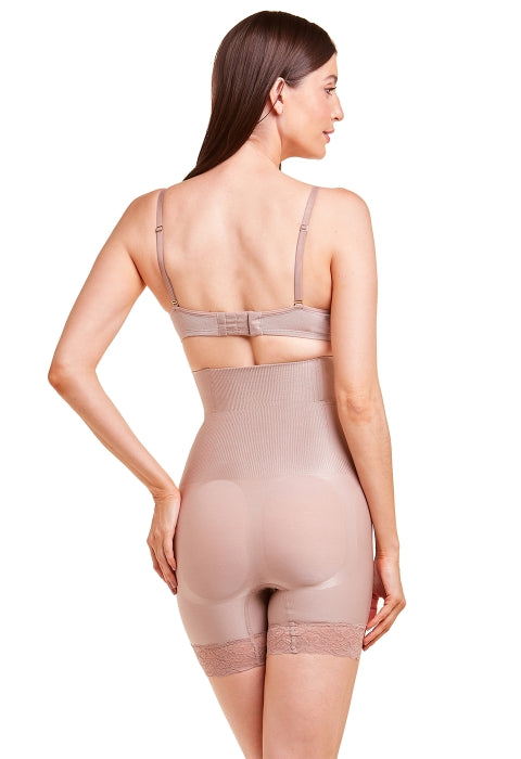 Shorts Modelador Cintura Alta Com Renda