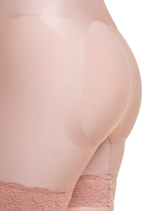 Shorts Modelador Cintura Alta Com Renda