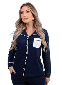 Pijama longo ML em algodão