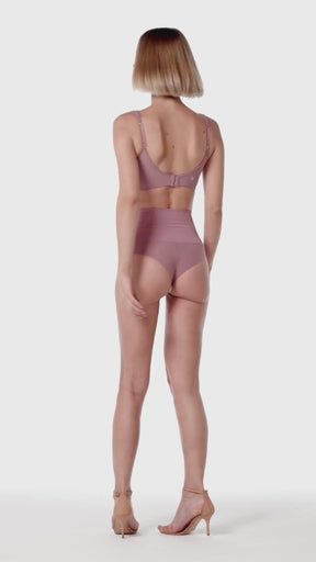 Calcinha Modeladora Invisível Cintura Alta Fio Dental