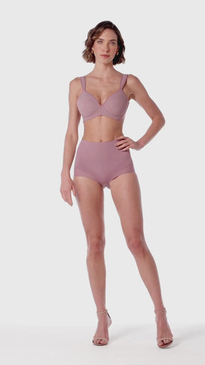 Calcinha Modeladora Invisível Boxer Cintura Alta